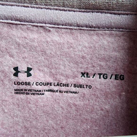 Under Armour Lavender Cowl Neck Cropped Sweatshirt Size XL - Picture 9 of 14